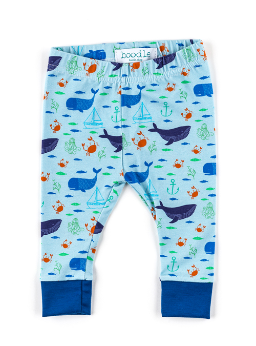 Organic Coming Home Blue Whale Baby Clothes, Nature Ocean Nautical Baby  Leggings Bummies -  Canada